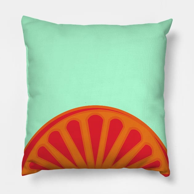 grapefruit Pillow by INFLAMETOR