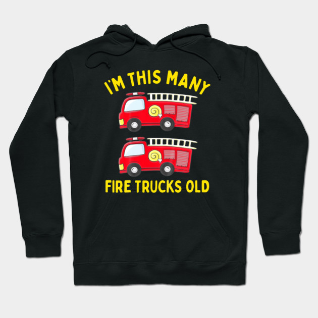 Fire Truck Toddler Hoodie Sweatshirt