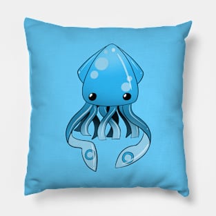 Blue squid Pillow