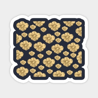 Golden Floral Magnet