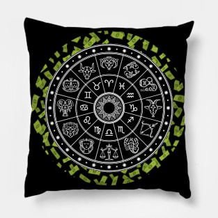 Horoscope Zodiac Money - Funny Investing Expert Hustler Pillow