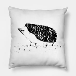 Monochrome Hedgehog Pillow