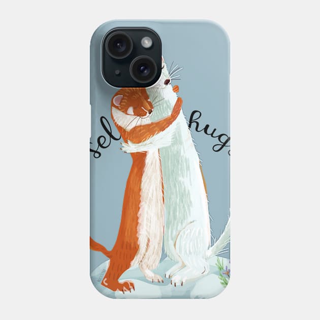 Weasel hugs (typo) Phone Case by belettelepink