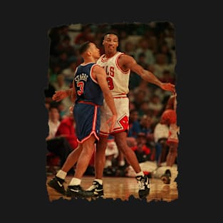 Scottie Pippen vs John Starks Vintage T-Shirt