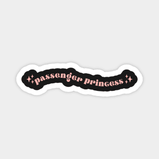 Passenger Princess, Cute Car Mirror Decal Magnet