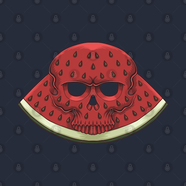 Skull Watermelon by Mako Design 