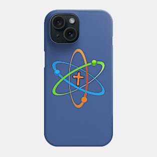 Physics Symbol, Atom Symbol, with Cross Phone Case