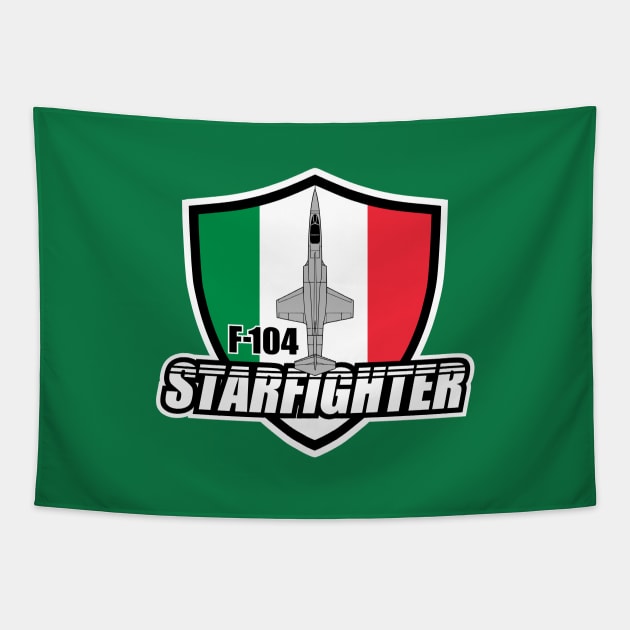 Italian F-104 Starfighter Tapestry by TCP