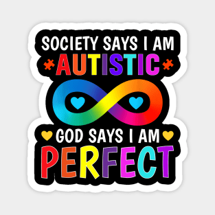 Acceptance Of Autism Infinity Autistic Pride Neurodiversity Magnet