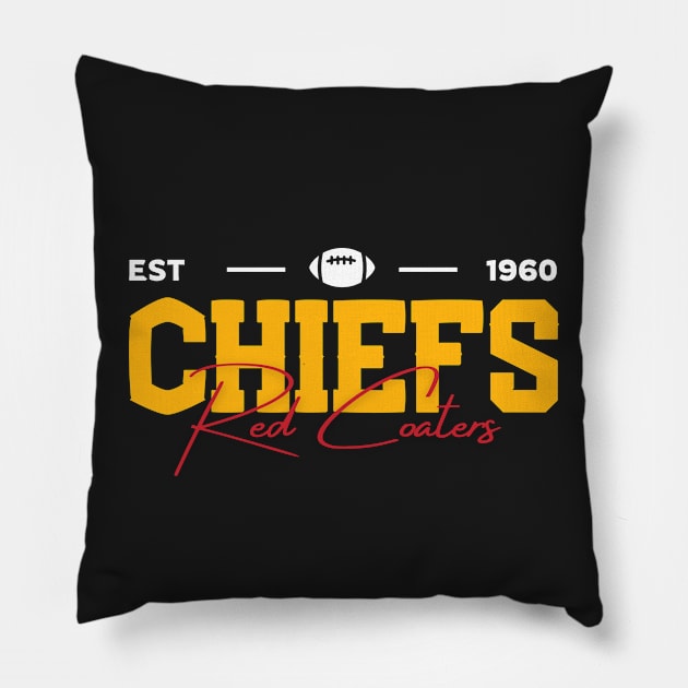 Chiefs Red Coaters Pillow by RCKZ