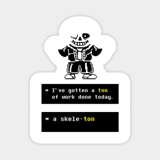 Undertale - Sans Puns Magnet