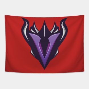 E-sport Logo | V Letter For Esport Team / Tshirt etc (Purple) Tapestry