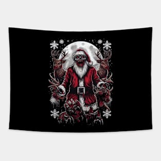 Dead Santa T-Shirt - Unwrapping a Dark Holiday Secret Tapestry