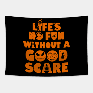 Halloween Spooky Nightmare Movie Quote Slogan Tapestry