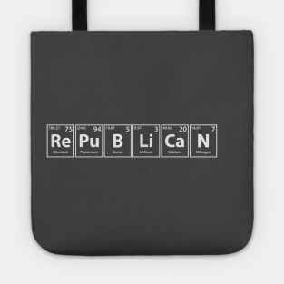 Republican (Re-Pu-B-Li-Ca-N) Periodic Elements Spelling Tote