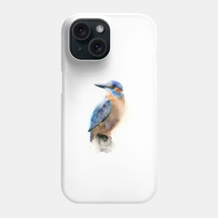 watercolor kingfisher Phone Case