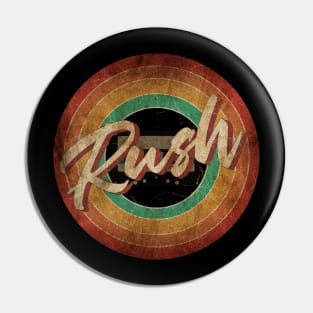 Rush Vintage Circle Art Pin