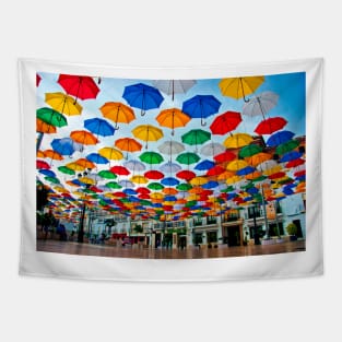 Colourful Umbrellas Torrox Spain Tapestry