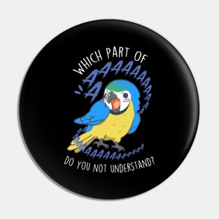 Blue and Gold Macaw Aaaa Pin