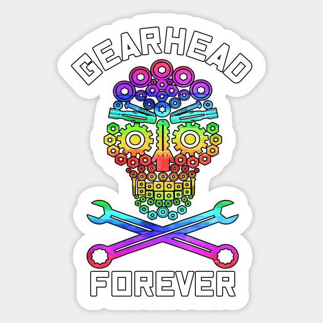 Gearhead Forever Lgbtq Sticker TeePublic