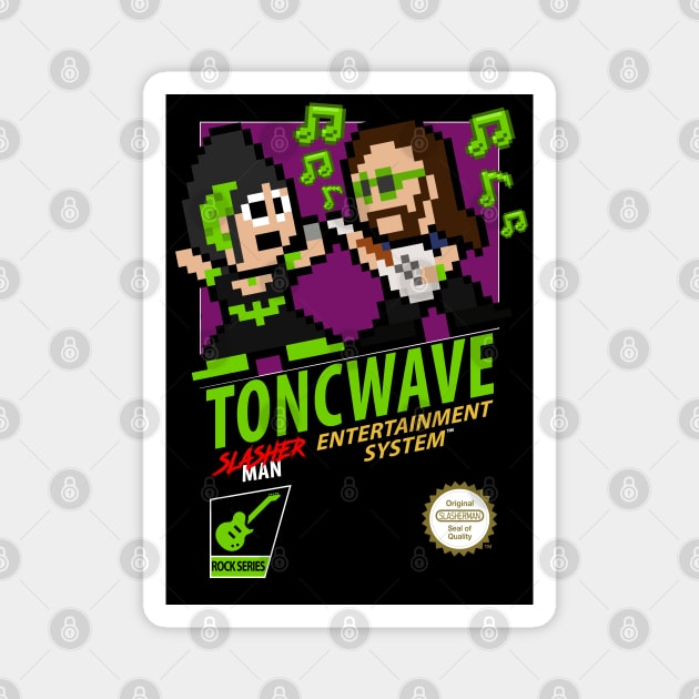 TONCWAVE retro 8 bit Magnet by WithoutYourHead