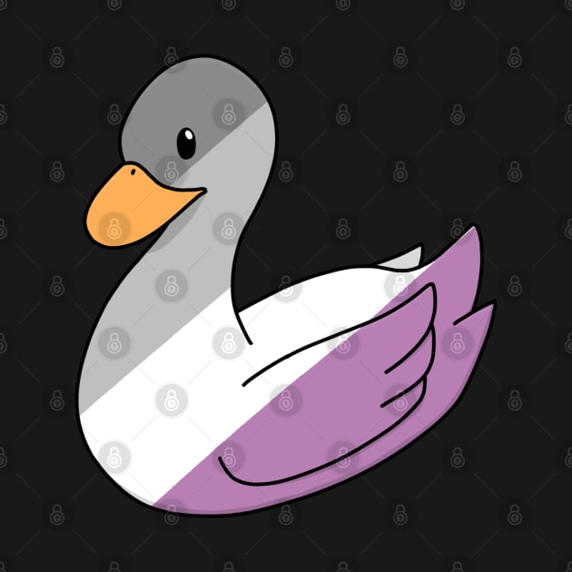 Pastel Asexual Duck by ceolsonart