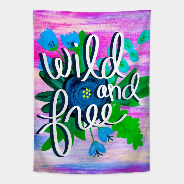 Wild and Free Tapestry by Christine Borst Creative Studio