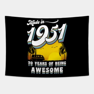 Made in 1951 All Original Parts 70 Birthday Gift Tapestry