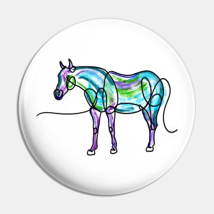 Single Line Horse Pin