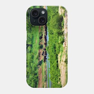 Herd of Elephants on the Crocodile River Phone Case