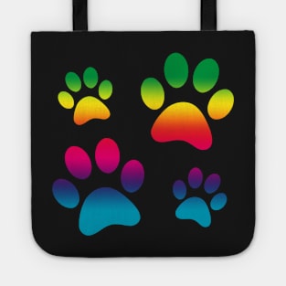 Cute Dog Gifts with Dog Pawprint Stencil Tote