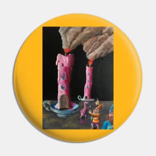 Gnomes Leaving Burning Candle Homes Pin