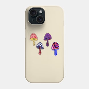 Mushrooms in Wonderland 4 Phone Case