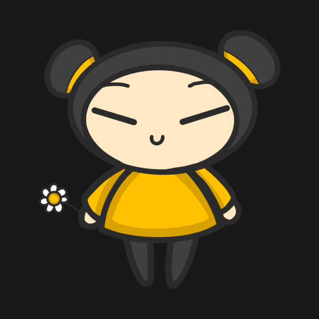 Yellow Daisy Pucca by aishiiart