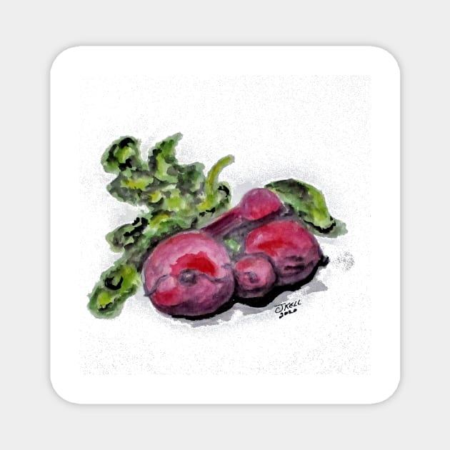 Fresh Beets Magnet by cjkell