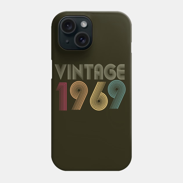 50th Birthday T Shirt Gift Vintage 1969 Classic Phone Case by key_ro