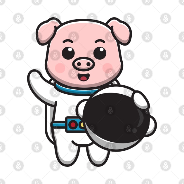 pig astronaut by fflat hds