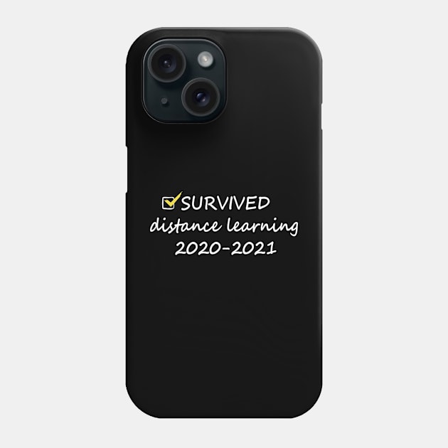 Survived distance learning Phone Case by CraftCloud