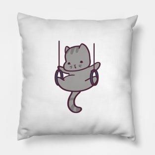 Cute Gymnastics Cat Pillow