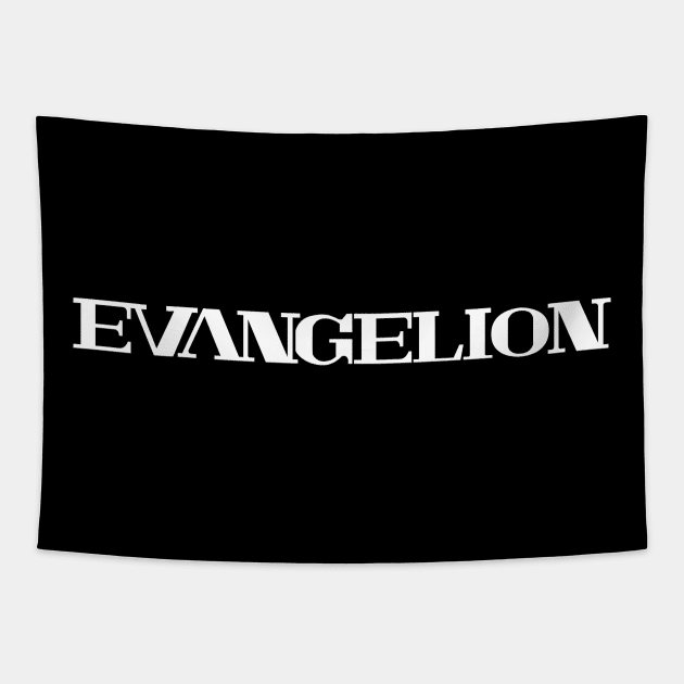 Evangelion Logo White Tapestry by MaxGraphic