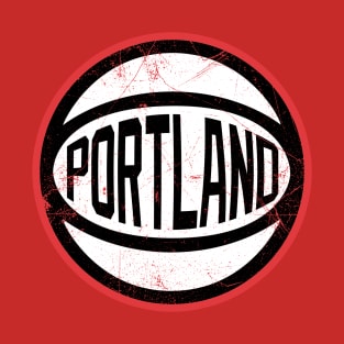 Portland Retro Ball - Red T-Shirt