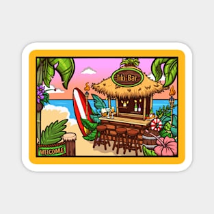 Tiki Bar Magnet