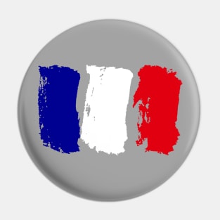 France Flag - Vintage - Pencil Strokes Pin