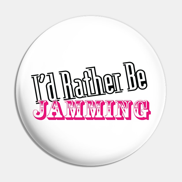 Roller Derby - I Rather Be Jamming Pin by LahayCreative2017