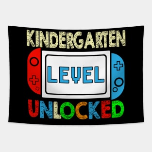 Kindergarten Level Unlocked Back To School Video Gamer Lovers Tapestry