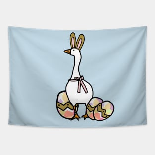 Funny Easter Bunny Ears on Gaming Goose Tapestry