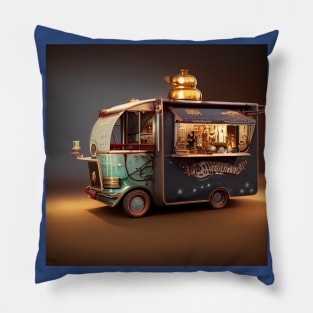 Steampunk Tokyo Ramen Food Truck Pillow