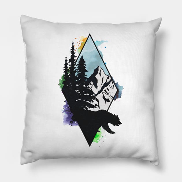 From The Forest Pillow by Bongonation