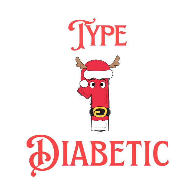 Diabetes Christmas Reindeer l Type 1 Diabetes by Diabeticsy