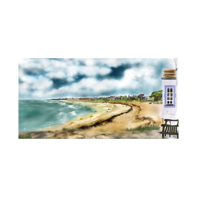 Elie Shorefront [Digital Landscape and Architecture Illustration] Scottish Seaside Towns by grantwilson